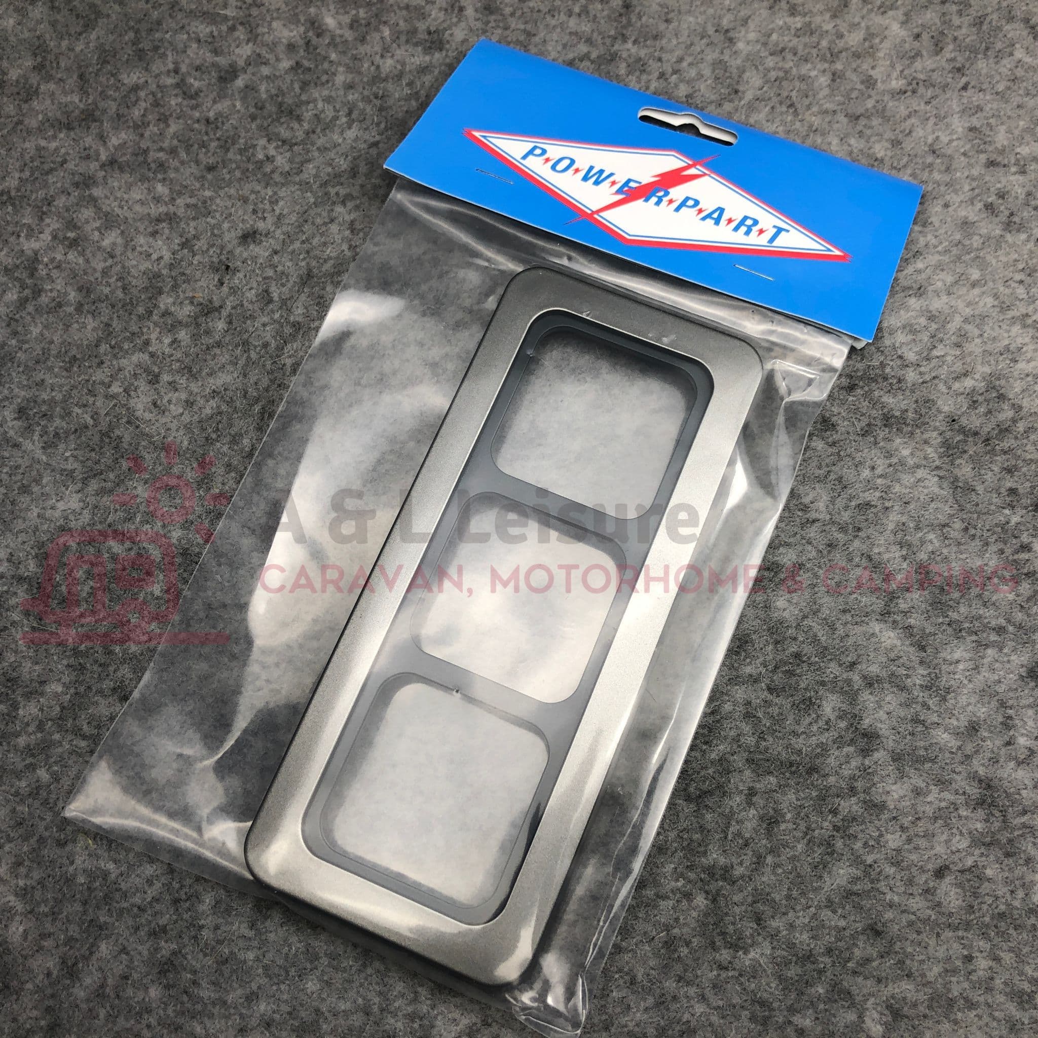 C-LINE 2 WAY SURROUND & FACEPLATE GUN METAL CAMPERVAN CARAVAN MOTORHOME | UK C-LINE 2 WAY SURROUND & FACEPLATE GUN METAL CAMPERVAN CARAVAN MOTORHOME | UK